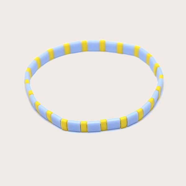 

Two Tone Beaded Bracelet, Multicolor