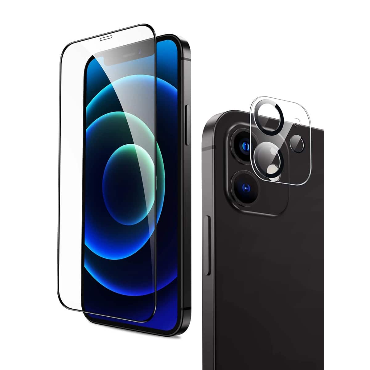 

1pc Screen Protection Film & 1pc Phone Lens Film, Clear