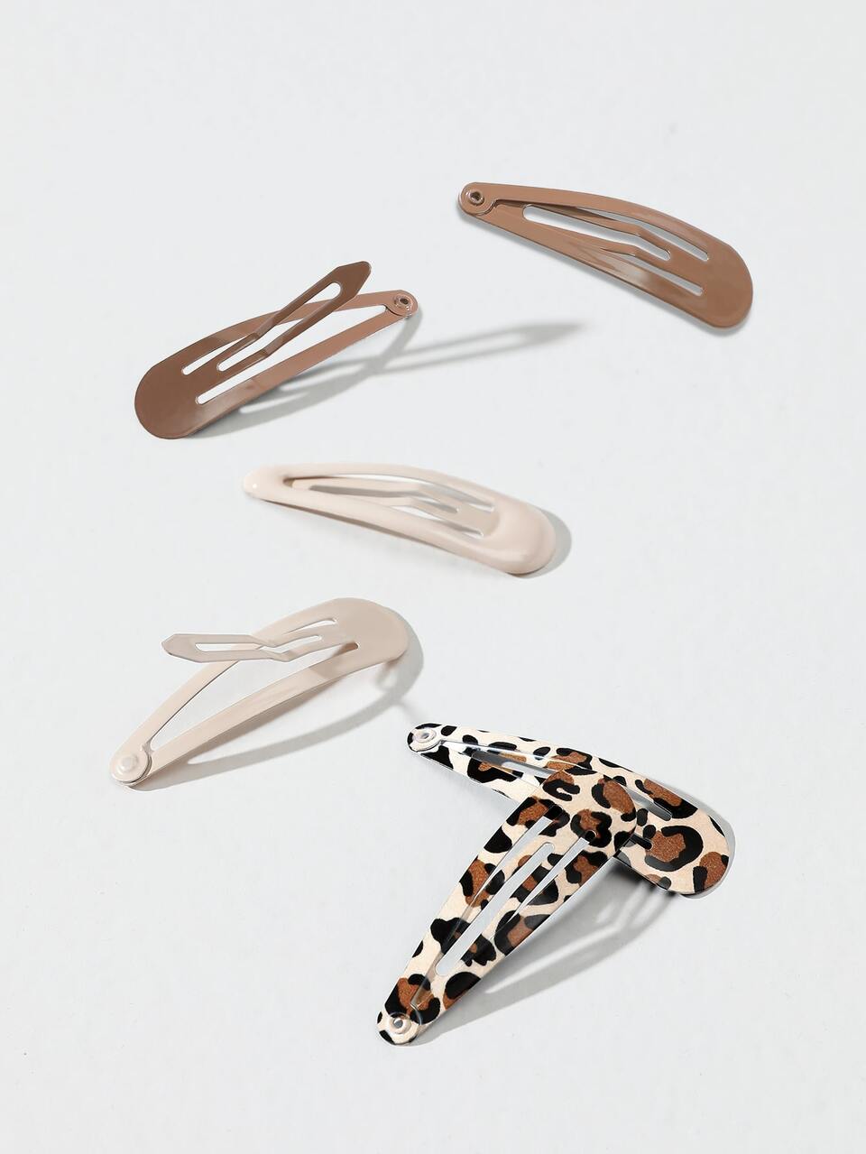 6pcs Leopard Hair Clip Casual Leopard Print Claw Clips Hair Claws Hair Barrettes, School Stuff, Hair Accessories, Head Accessories, Hair Accessories For Women, Hairpin