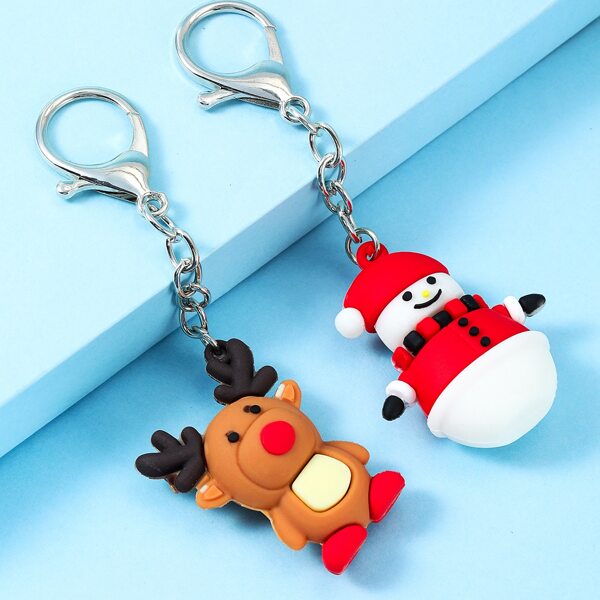 

2pcs 3D Cartoon Design Bag Charm, Multicolor