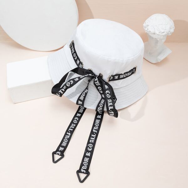 

Character Print Bucket Hat, White
