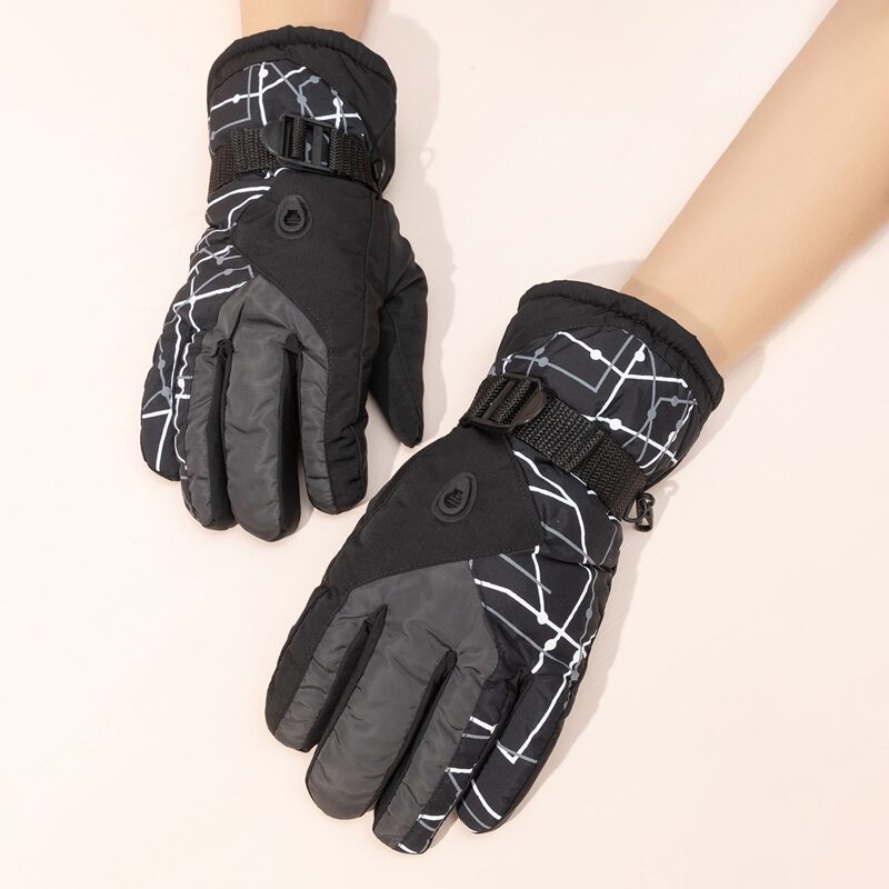 

Guys Graphic Gloves, Black