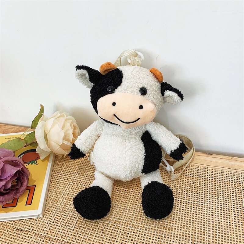 

Cow Shaped Crossbody Bag, Black and white