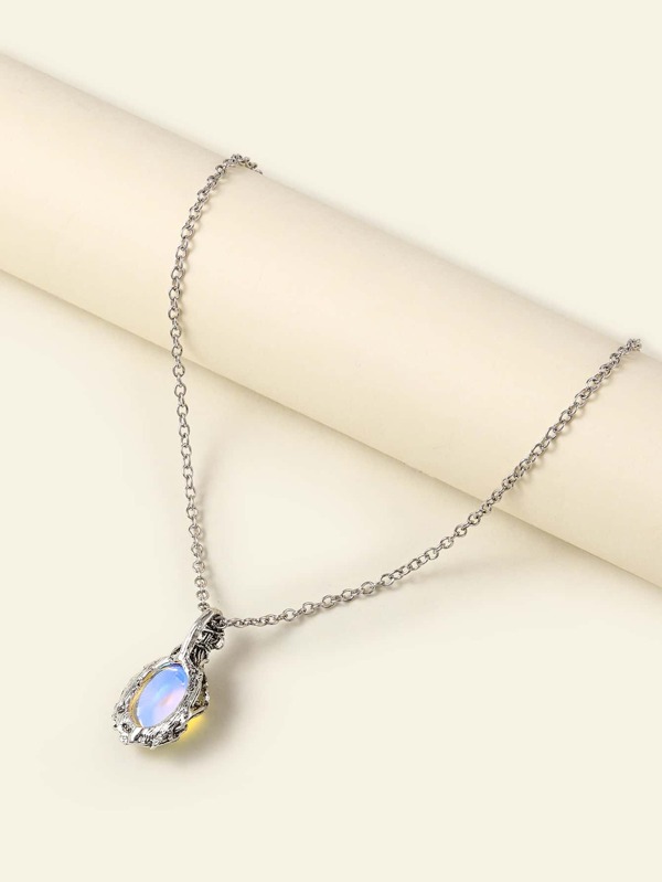 Water Drop Charm Necklace Women's Fashion Necklace SHEIN USA