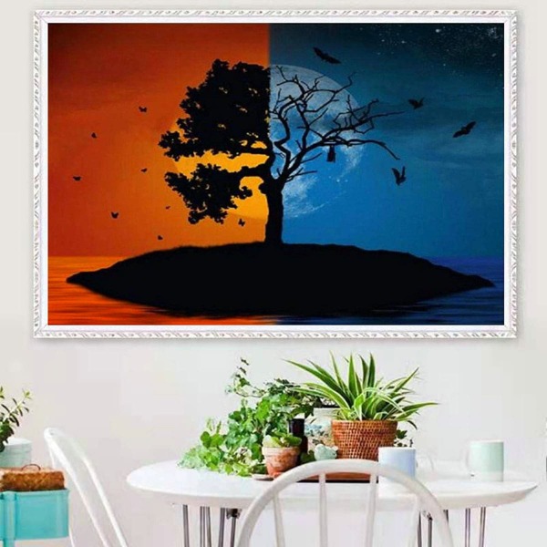 

Tree Print DIY Diamond Unframed Painting, Multicolor