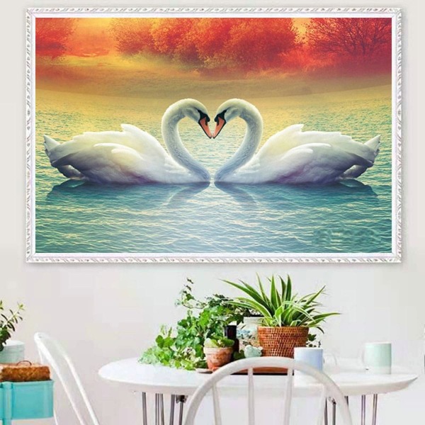 

Goose Print DIY Diamond Unframed Painting, Multicolor