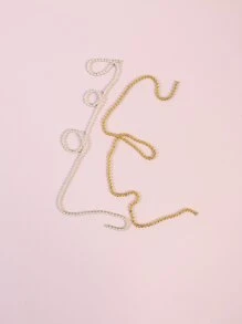 使用 2 件装 3D 金属美甲装饰立即提升您的外观，适合女士和女孩 - 彩色 - 查看 3