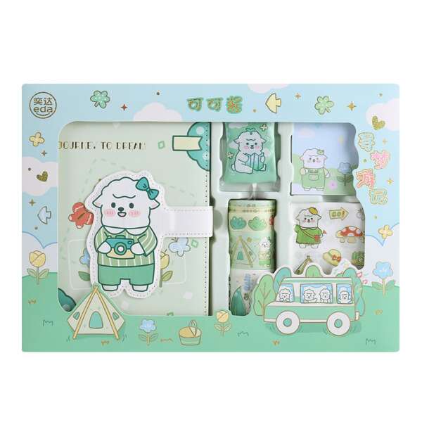 

1set Cartoon Graphic Stationery Gift Box, Multicolor