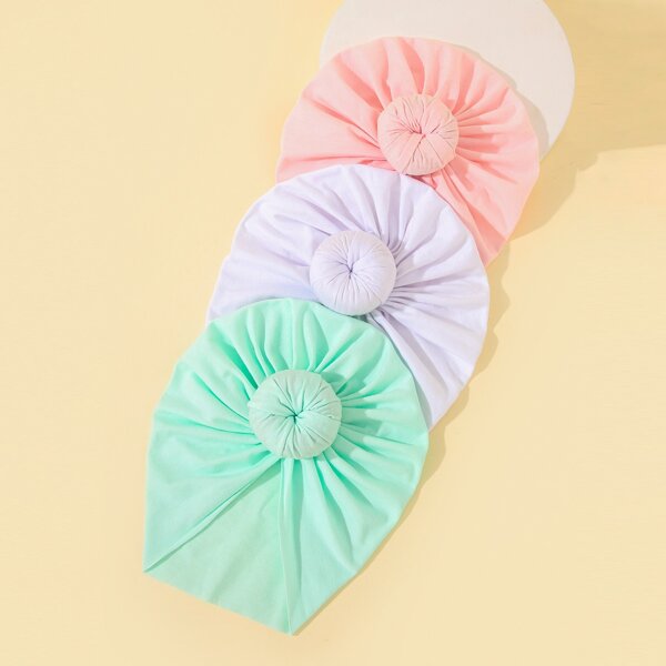 

3pcs Baby Simple Hat, Multicolor