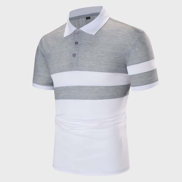 

Men Two Tone Polo Shirt, Multicolor