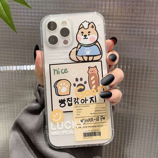

Cartoon Graphic Phone Case, Multicolor