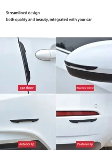 4 piezas Pegatina de coche anticolisión - Negro - Ver 3