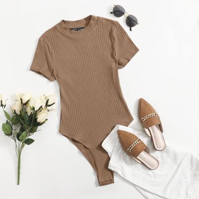 Plus Rib-Knit Solid…