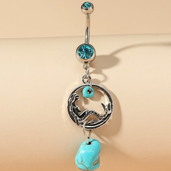 

Mermaid Decor Navel Belly Ring, Multicolor