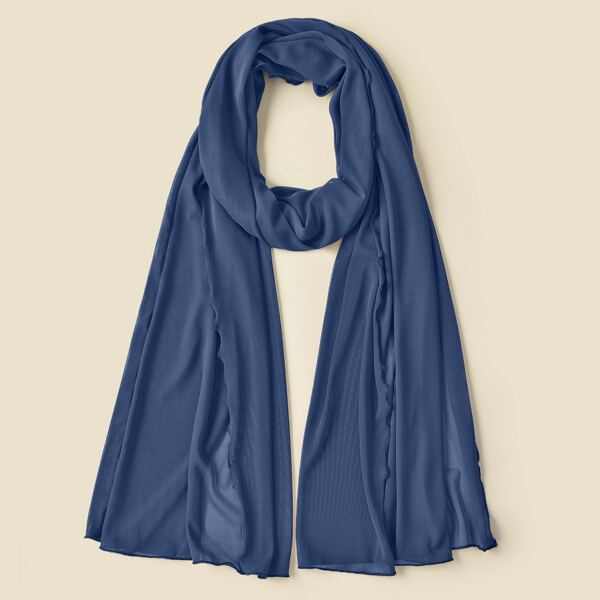 

Simple Solid Scarf, Dusty blue