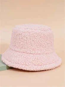 Plain Bucket Hat - Pink - View 1