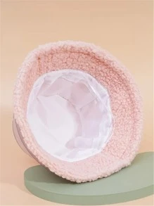 Plain Bucket Hat - Pink - View 2