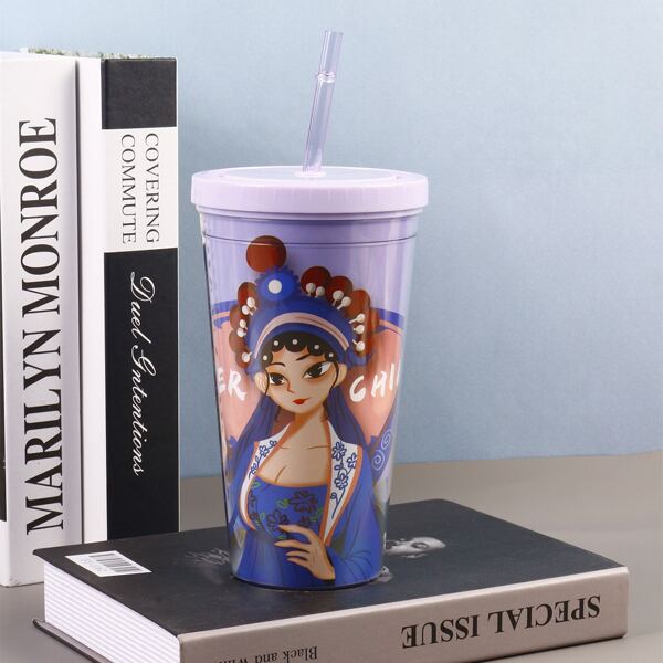 

1pc Figure Graphic Tumbler, Multicolor