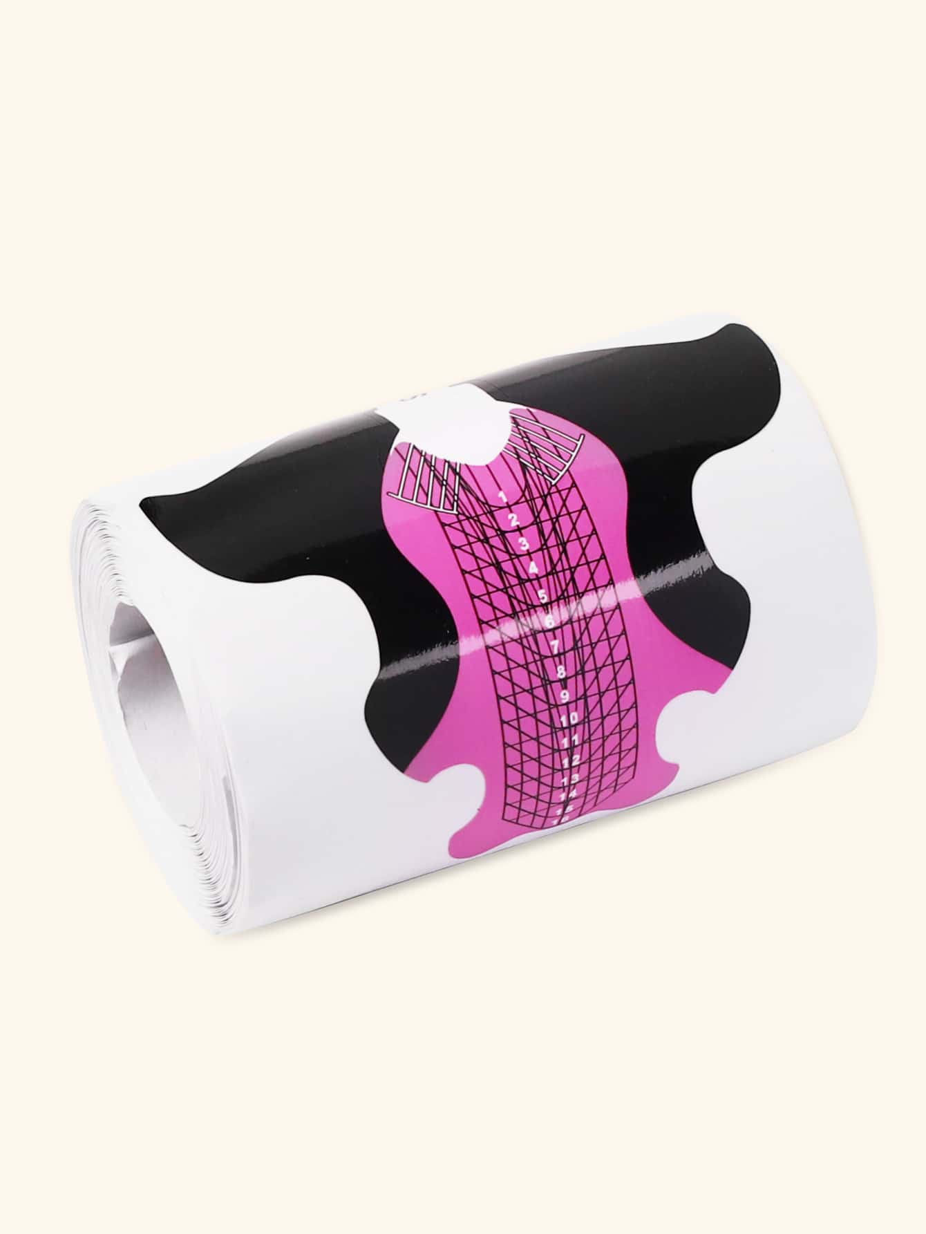 黑色和紫色圆柱形纸托 100 件纸质光疗延长塑形适用于女性和女孩，美甲用品，美甲工具，美甲工具，返校，指甲，按压指甲的美甲工具 - 淡紫色 - 查看 1