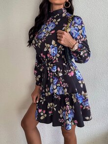 Đầm Thắt lưng Hoa Giải trí - Nhiều màu - Xem 5