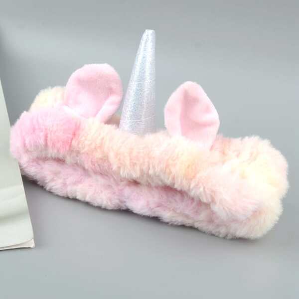 

Unicorn Design Fuzzy Hair Band, Multicolor