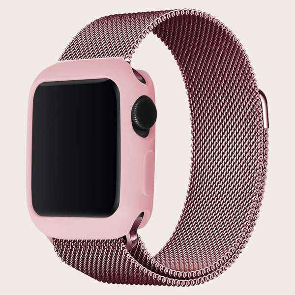 

1шт сетчатый ремешок для часов & 1шт чехол для iWatch, Многоцветный
