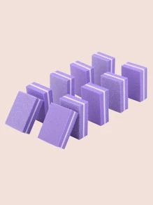 klimonla Purple Mini Nail Buffer Block 100/180 Grit Sponge Nail Polish Sanding Buffer Strips Nail File Blocks Manicure Tools 20pcs - Purple - View 2