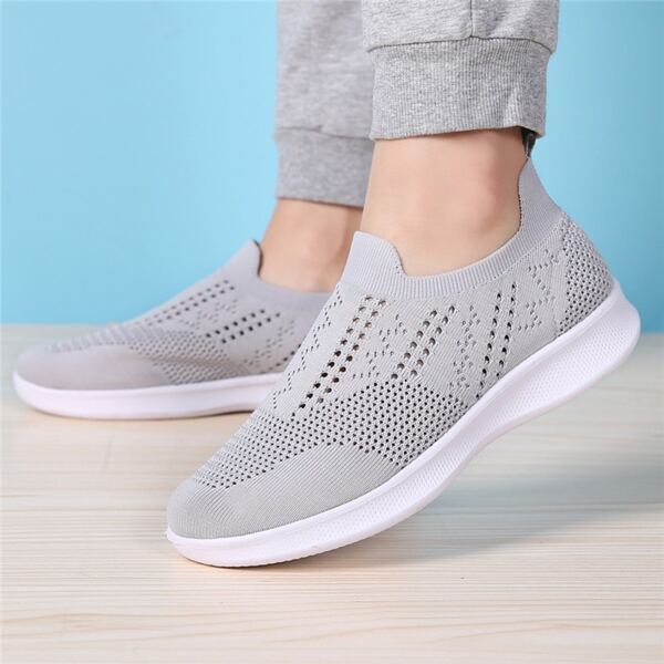 

Minimalist Slip-On Casual Shoes, Light grey