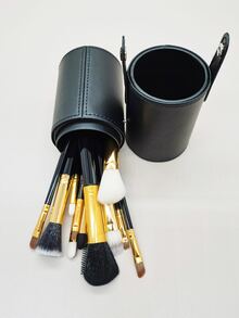 12pcs Makeup Brush Set With Storage Box,Brush Set,Makeup Brush Kit,Make Up Brush Set,Make Up Set Complete,Makeup Brush Set,Complete Makeup Kit,Brush Kit,Brushes Makeup Set,Makeup Gift Set,Set - Black - View 3