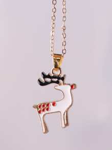 Collar con accesorio Navidad ciervo - Multicolor - Ver 5