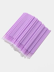 100 chiếc cọ chải lông mi dùng một lần có hộp đựng - Màu tím - Xem 3