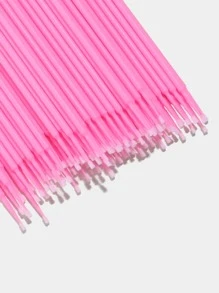 100入組一次性睫毛畫筆帶收納盒 - 粉色 - 查看 4