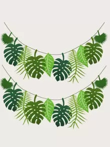 10pcs/Pack Leaf Pennant Flag, Minimalist Fashion Casual Everyday Use