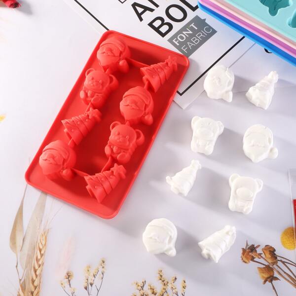 

1pc Random Color Christmas Candy Mold, Multicolor