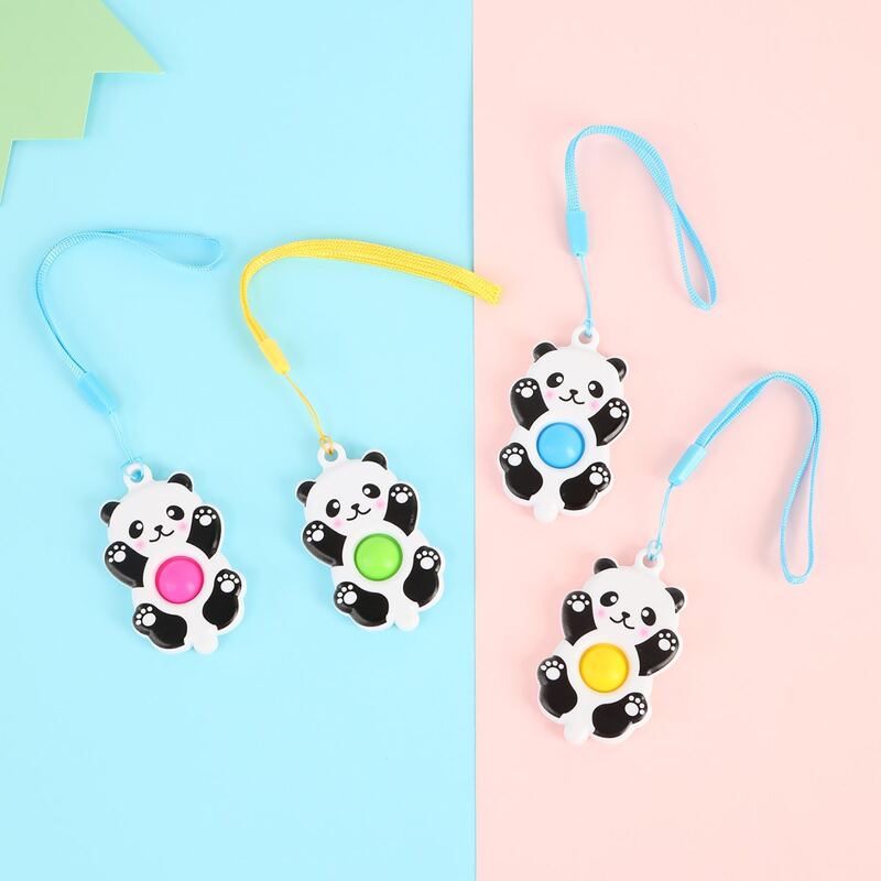 

1pc Panda Shaped Random Push Pop Bubble, Multicolor