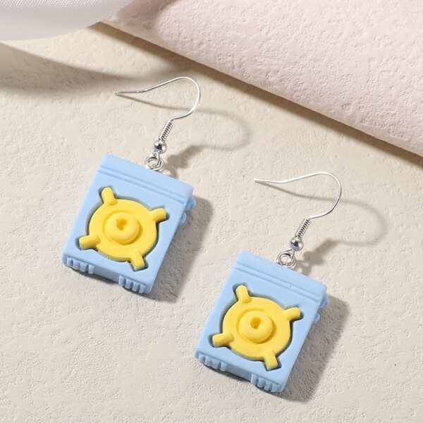 

Cartoon Resin Drop Earrings, Multicolor