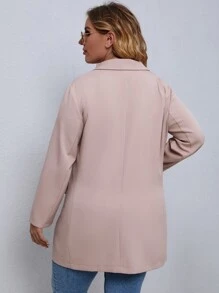 Calvaya Blazer de cuello con solapa con botones - Rosa vieja - Ver 2