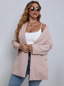 Calvaya Blazer de cuello con solapa con botones - Rosa vieja - Ver 4