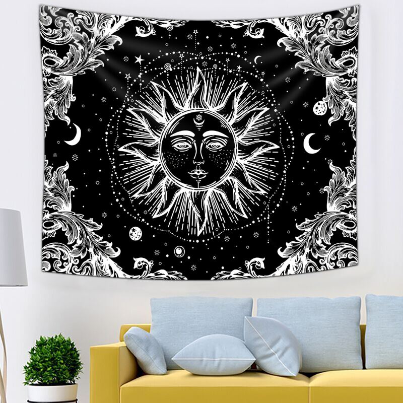 

Sun Print Tapestry, Black and white