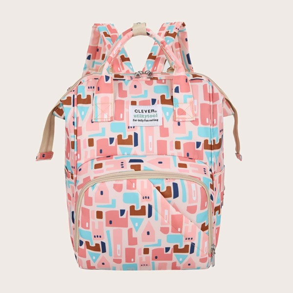 

All Over Print Large Capacity Backpack, Multicolor