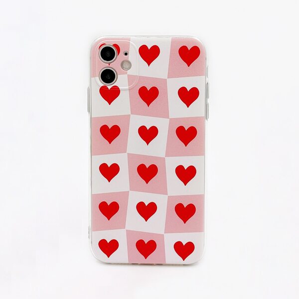 

Heart Pattern Phone Case, Multicolor