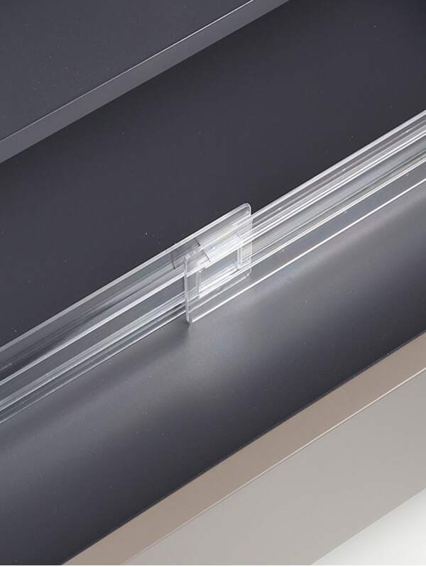 1pc Clear Drawer Divider, Plastic Transparent Adjustable Divider Board