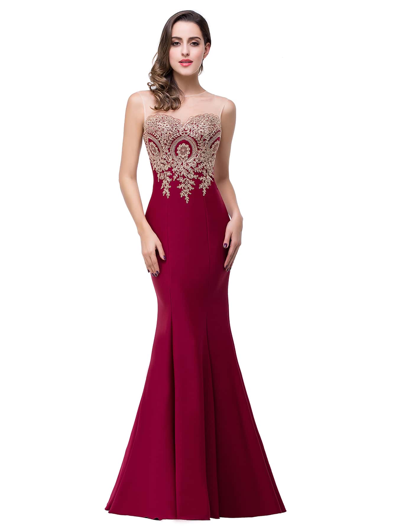 BABYONLINE D.R.E.S.S. 刺繡貼花拼接網紗舞會連衣裙