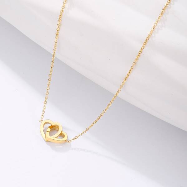 

18K Gold Plated Heart Charm Necklace