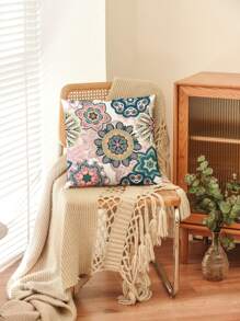 Mandala Print Cushion Cover Without Filler, Throw Pillow Case, Pillow Insert Not Include, For Sofa, Living Room - Multicolor - View 5