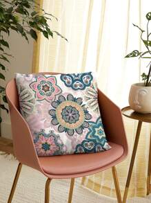 Mandala Print Cushion Cover Without Filler, Throw Pillow Case, Pillow Insert Not Include, For Sofa, Living Room - Multicolor - View 6