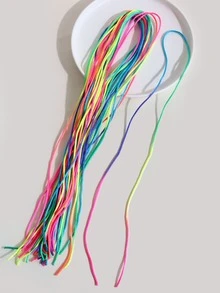 20 piezas Diademas de estilo punk coloridas para el cabello trenzado de niños, adecuadas para el estilo de cabello de rastas y actuaciones callejeras y de danza - Multicolor - Ver 3