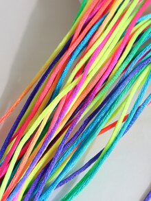 20 piezas Diademas de estilo punk coloridas para el cabello trenzado de niños, adecuadas para el estilo de cabello de rastas y actuaciones callejeras y de danza - Multicolor - Ver 4