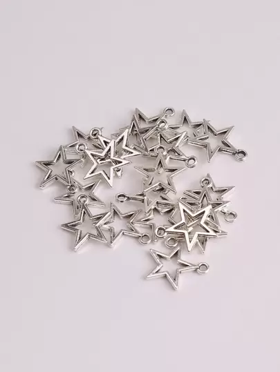 20入組星星DIY吊墜