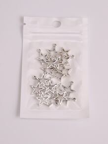 20入組星星DIY吊墜 - 銀色 - 查看 3